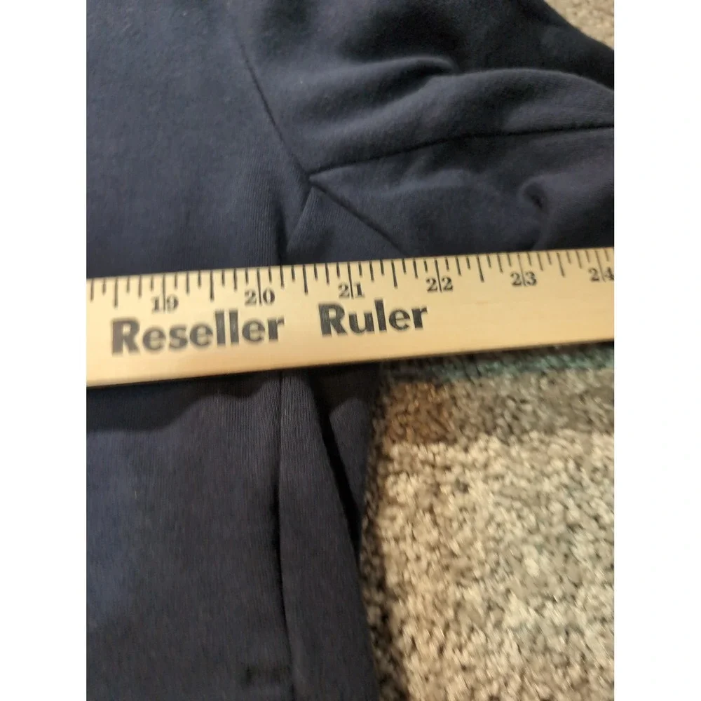 Polo Ralph Lauren Mens Navy Blue Full Zip Mixed Media‎ Nylon Hood Hoodie Large
